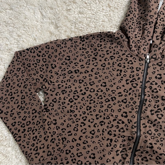 BB Dakota Jacket Women’s Small Leopard Full Zip Hoodie Casual - Picture 7 of 15